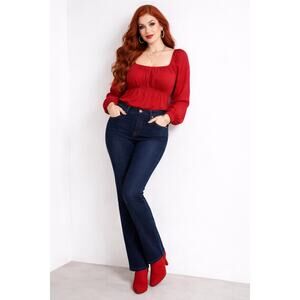 AG Adriano Goldschmied The Stacy Mid-Rise Straight Jeans Dark Wash 27R